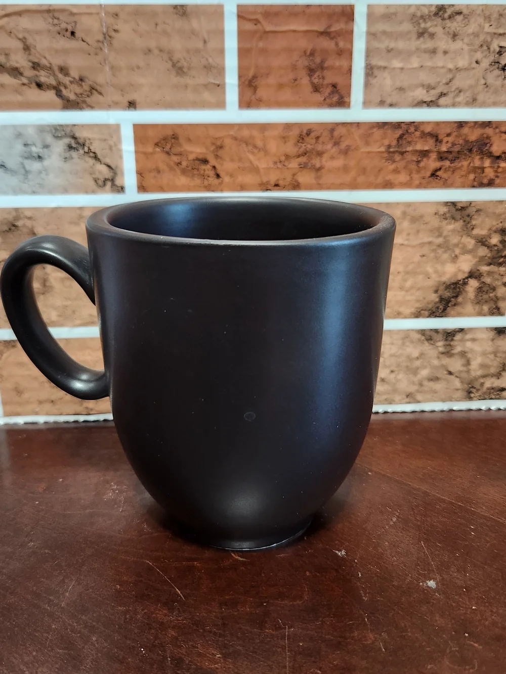 Pier 1 Matte Black Ceramic Mug with Handle